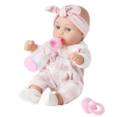 Enjoyin 12-inch baby doll in gift box for imaginative play.