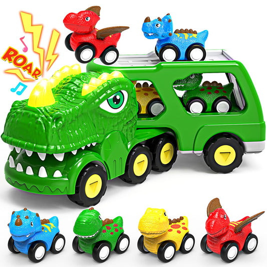 enjsd 5-in-1 dinosaur truck for immersive play and hand-eye coordination