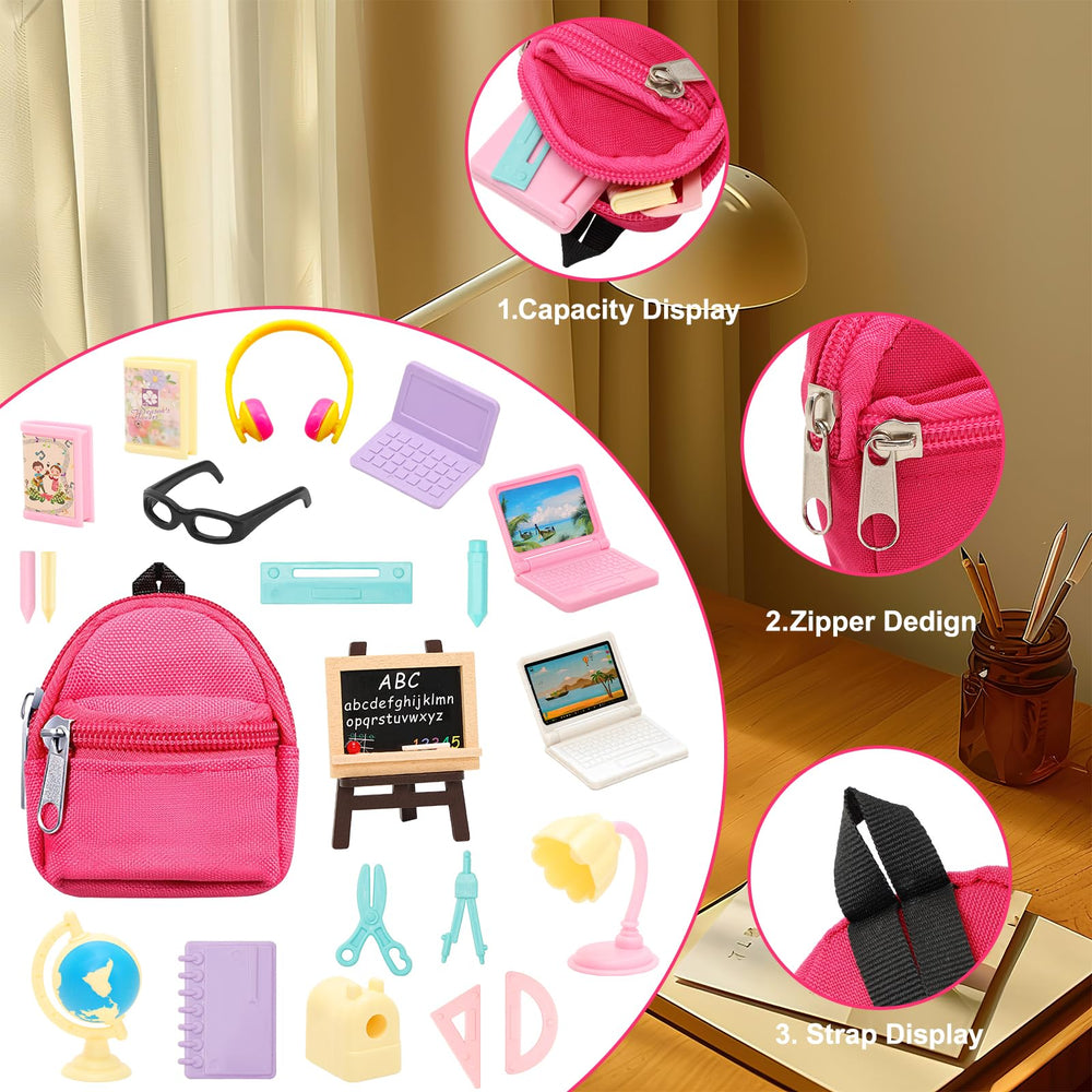 ENOCHT pink headsets pair for dolls' role-play audio