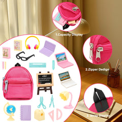 ENOCHT pink headsets pair for dolls' role-play audio