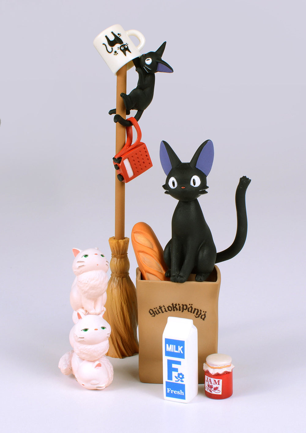 Ensky Jiji and friends stacking set for playful desk decor.