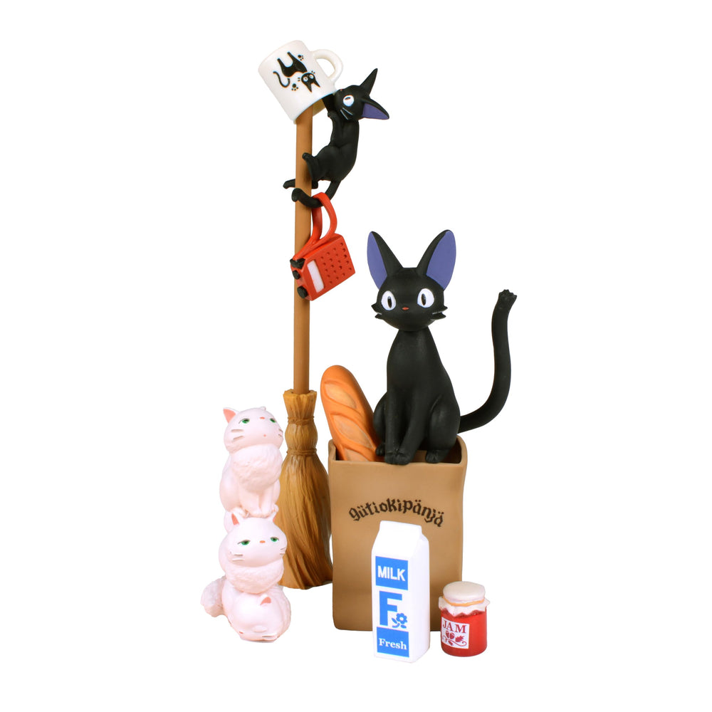 Ensky Jiji Nosechara stacking figure collection ready for display.