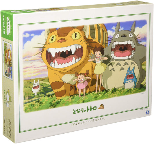 Ensky My Neighbor Totoro opened-mouth puzzle close-up, ideal for family puzzle nights.