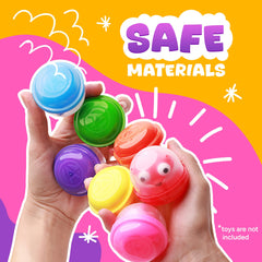 Entervending prize machine capsules compatible with claw machines and gashapon dispensers.