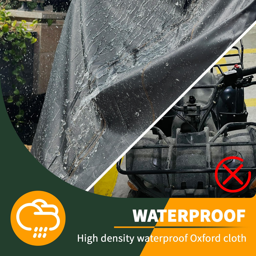 Enzeno Ride-On Cover uses durable Oxford cloth to protect against harsh conditions.