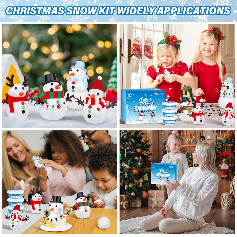 DIY snowman drying process shown after 24 hours with EOBOH kit