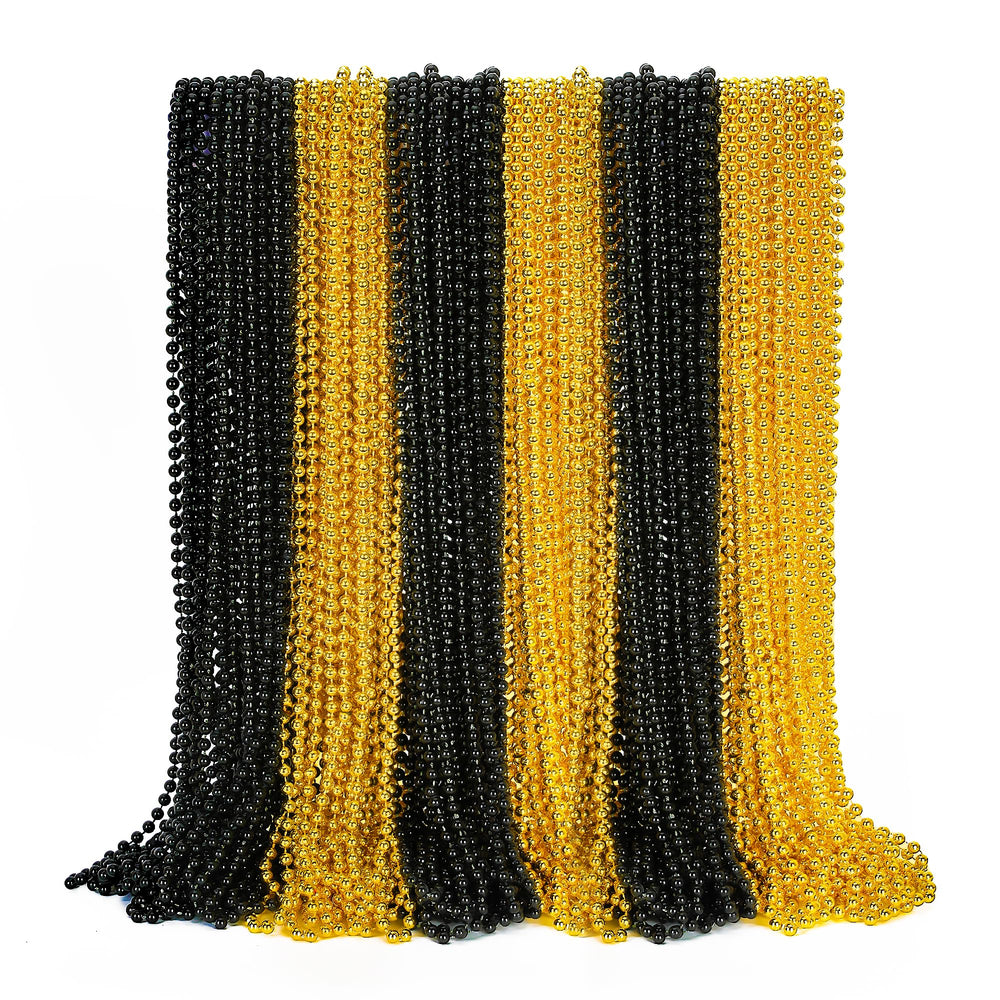 EOBOH New Year's Eve bead necklace, 33 inches, ideal for festive parades.