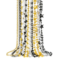 EOBOH New Years Eve necklace set with mixed beads for festive celebrations