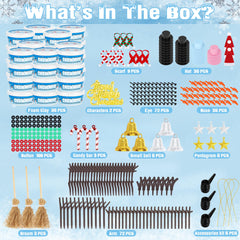 EOBOH Snowman Craft for Kids with vibrant decorations for creative play.