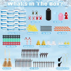 EOBOH Snowman Kit assembly stage for kid-friendly crafting