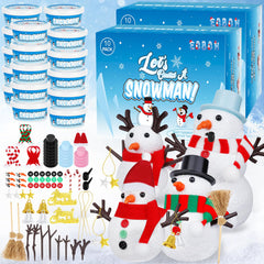 EOBOH Snowman Kit packaging shows colorful parts for indoor winter crafting