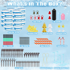 EOBOH snowman kit unboxing reveals versatile supplies for creative holiday projects.