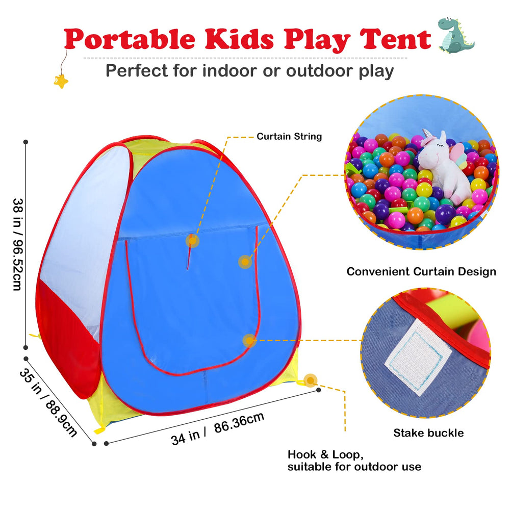 EocuSun play tent durable polyester fabric, easy to wipe and maintain.