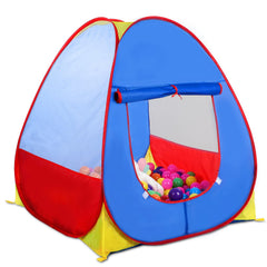 EocuSun pop-up playhouse with ball pit, easy setup for indoor or outdoor fun.