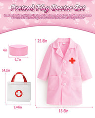 Eoephemeral Thermometer and Blood Pressure Cuff for realistic kid-friendly checks.