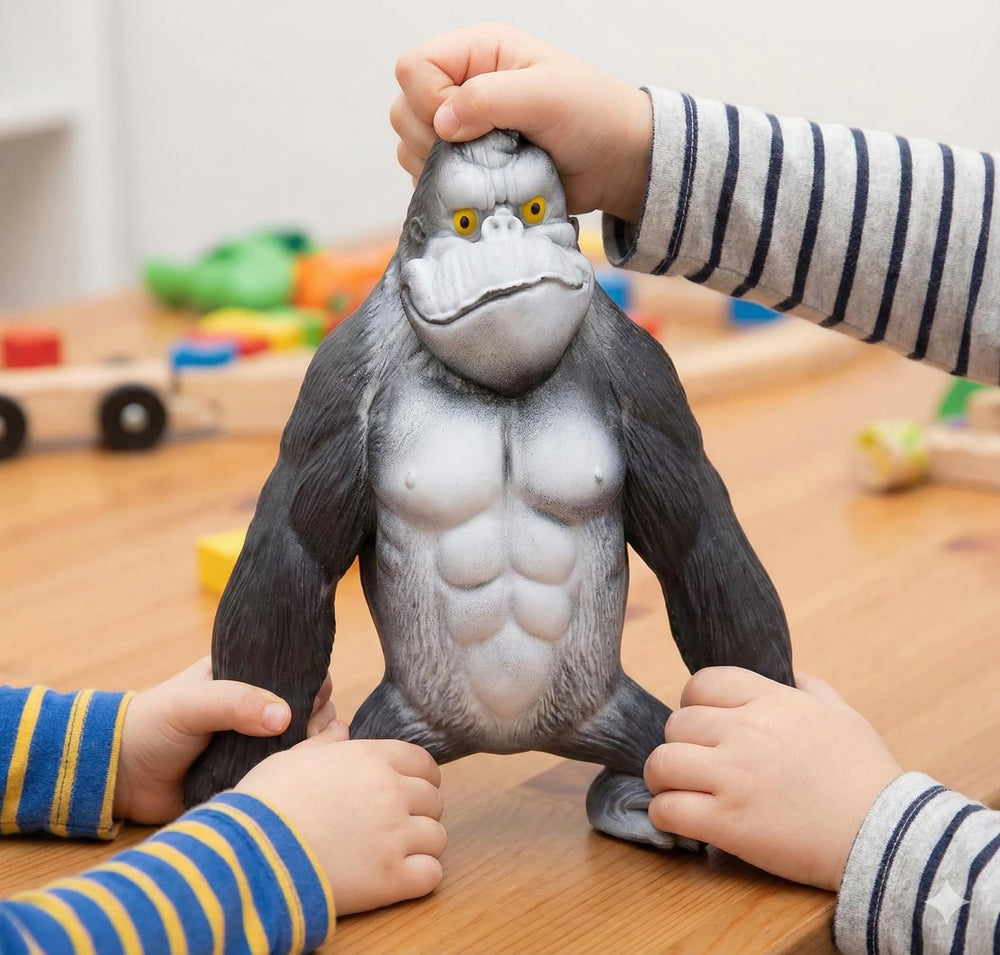 Eoepur Stretchy Gorilla Toy stretched demo highlights resilience and versatility.