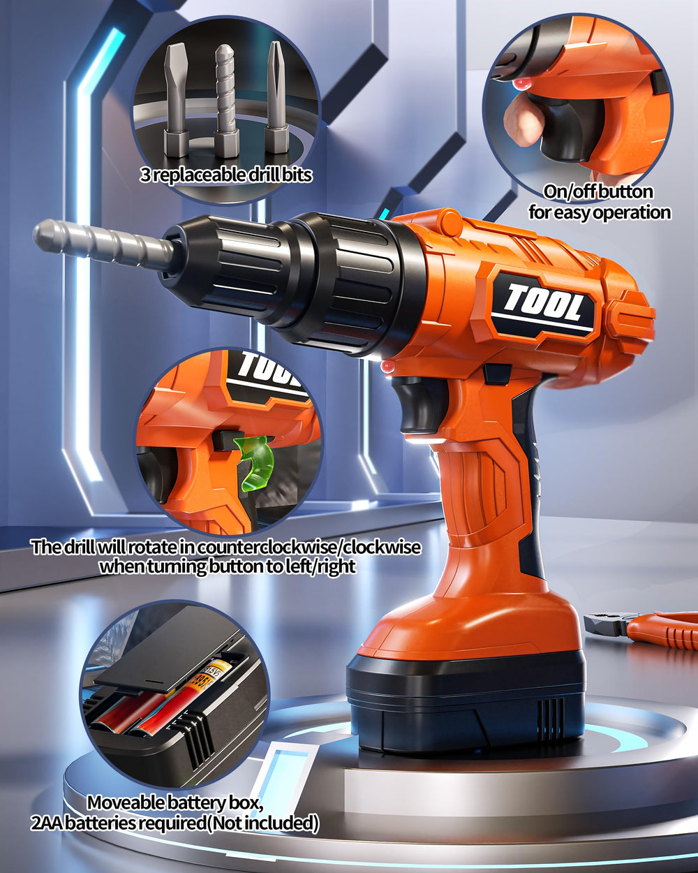 Eohemeral ABS safety features with rounded edges for kid-friendly design.