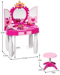 Eohemeral vanity set for girls suitable for indoor play and cleanup