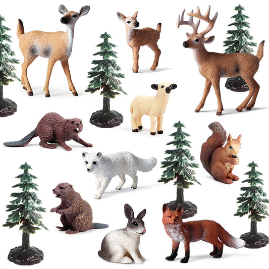 EOIVSH buck figurine for engaging wildlife dioramas and imaginative play
