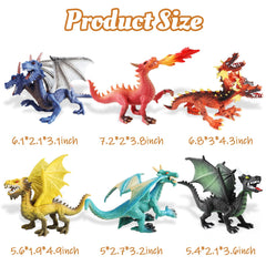 EOIVSH dragon toys suit dioramas, party favors, and fantasy-themed decor.