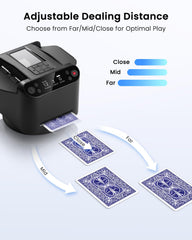 Eolzzi shuffler set for up to 12 players ensures fair, consistent dealing