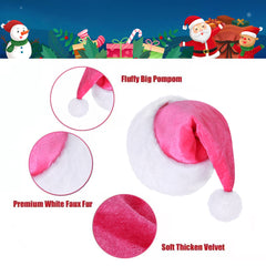Eoocan double-layer Santa hat — snug warmth during chilly celebrations.