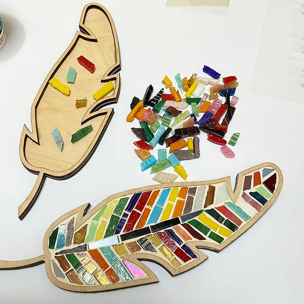 EOQIFJM kit supports family bonding during a creative mosaic session
