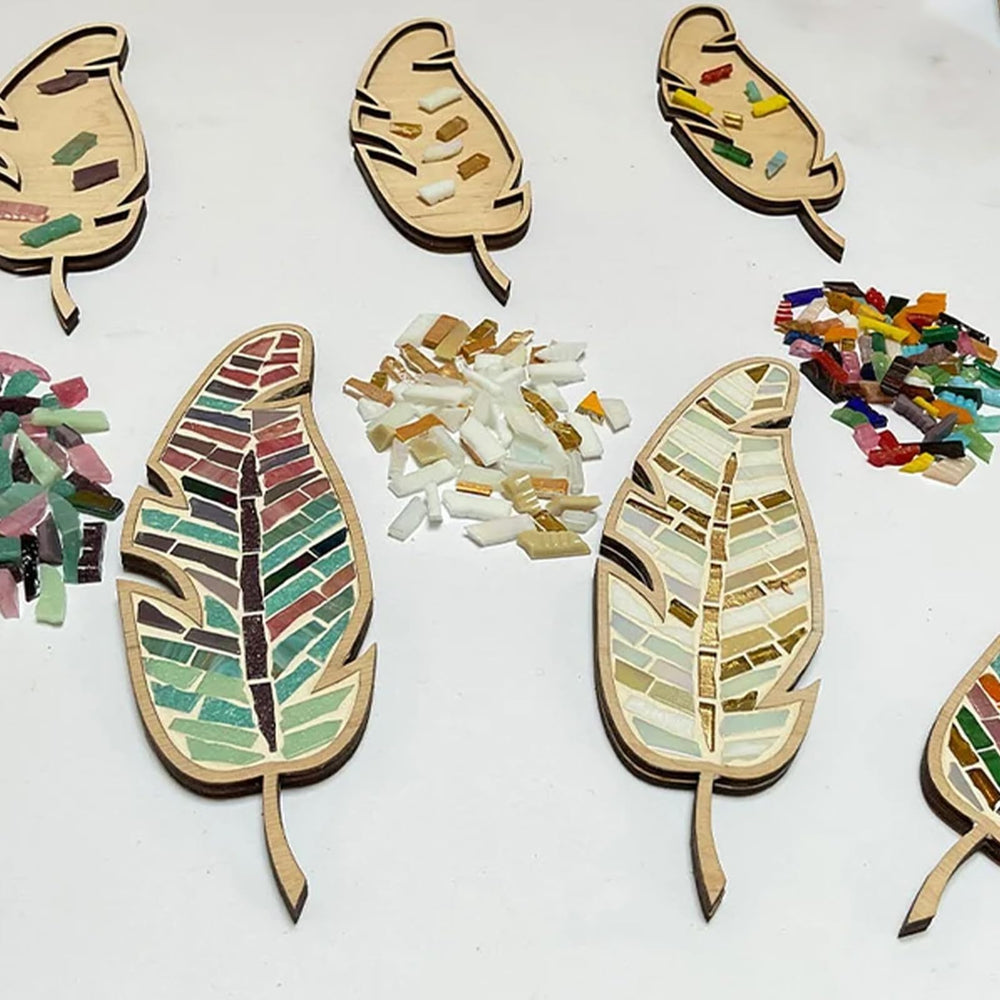 EOQIFJM mosaic on tabletop display adds color to a room