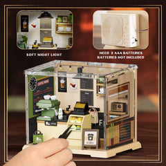 EP EXERCISE N PLAY miniature cafe furniture and accessories close-up.