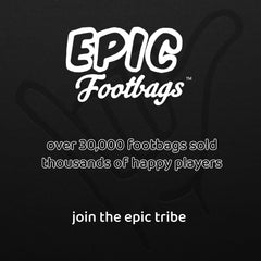 Epic Footbags gift-ready packaging for holidays and stocking stuffers.