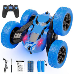 EPIMA remote control car front view with LED headlights for night play