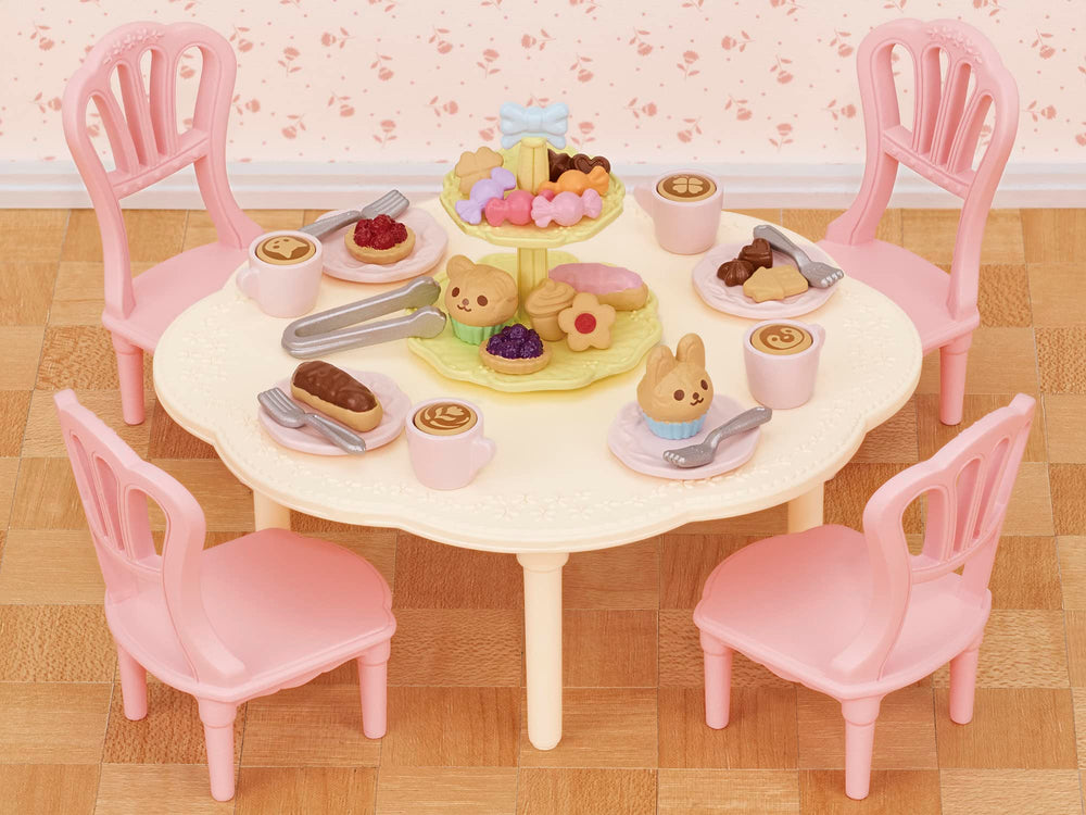 Dolls and miniature furniture spark storytelling adventures with Epoch Sylvanian Families.