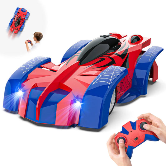EpochAir wall climbing car front view shows a red body ready for wall adventures
