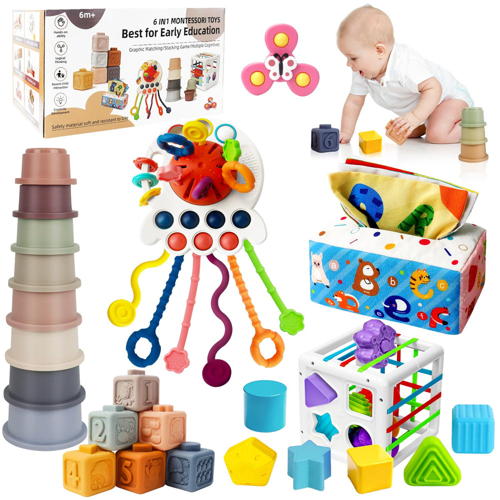 EPOGG pull-string-toy supports fine motor skills during interactive pulling and pressing.