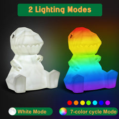 EPUMP dinosaur lamp color-change mode cycling through soothing hues