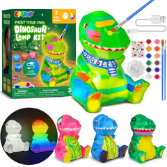 EPUMP dinosaur lamp kit box with contents shown, a great gift for imaginative play