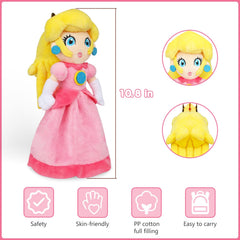 Equasis Princess Peach plush close-up fabric, premium materials for cozy comfort