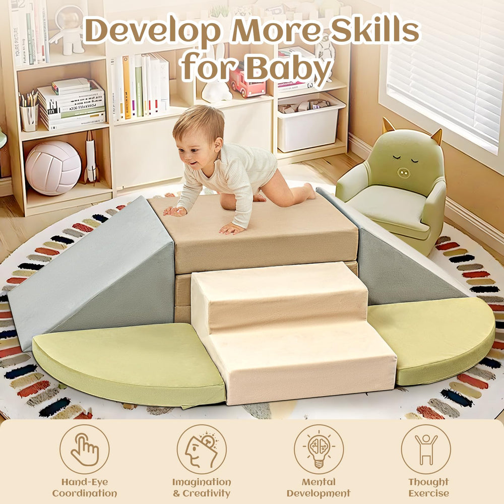 Erament foam climbing blocks for toddlers—soft, durable blocks for safe crawling and stacking