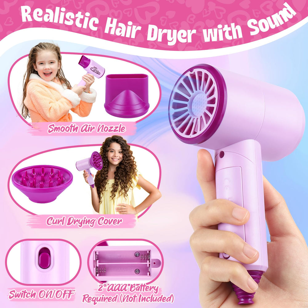 ERHAICAT light up curling iron enhances interactive hairstyling playtime