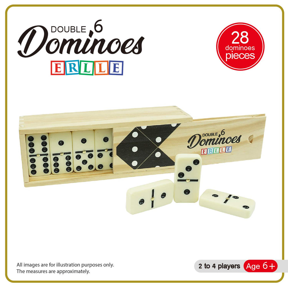 ERLLE dominoes set family game night ready for all ages and skills