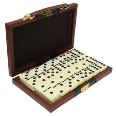 ERLLE premium double-6 dominoes set with easy-to-read tiles for family play