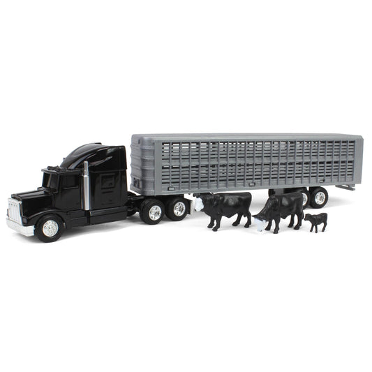 ERTL 1:64 black semi truck for durable play sessions