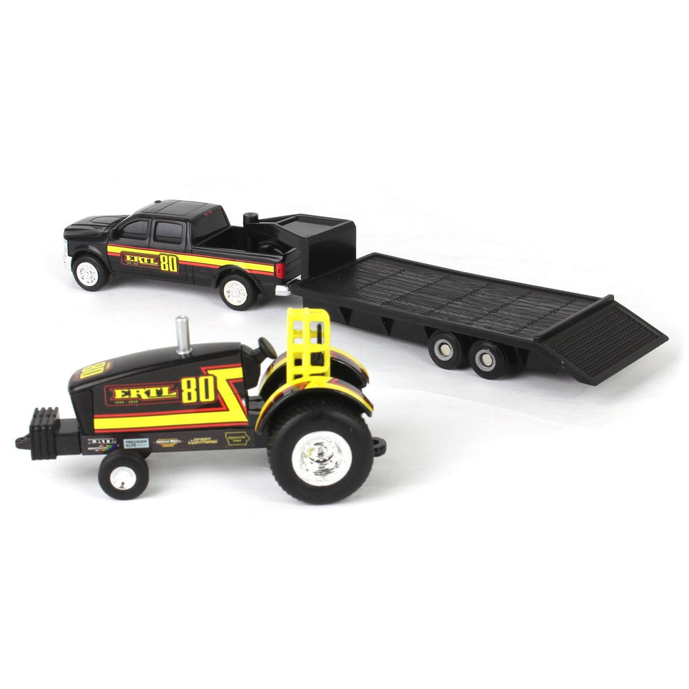 ERTL 80th Anniversary diecast tractor close-up shows premium build for play.