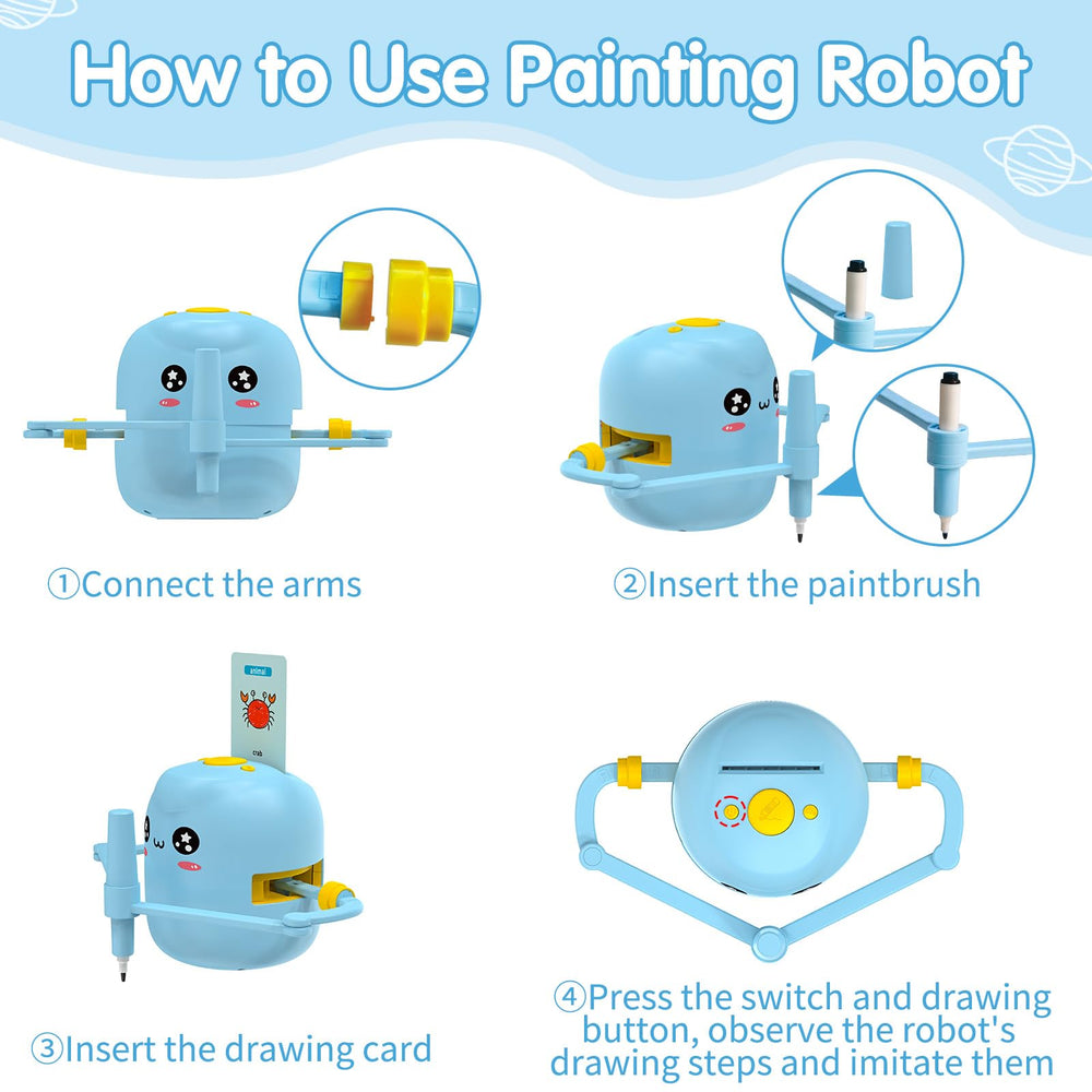 ERYMCS drawing robot built with safe materials for worry-free play