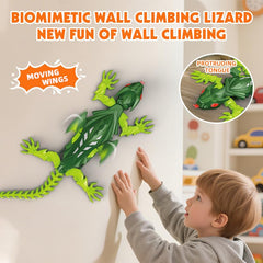eryxo Wall Crawler Lizard features a green silicone tail for better grip.