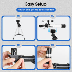 ESAKO Kids Finder scope with compass helps locate the Moon during observations