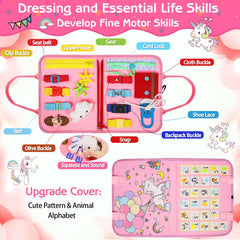 Esjay Busy Board clock calendar page supports cognitive skills during routines