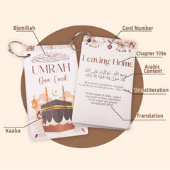 ESLINOP durable travel-friendly du’a cards designed to endure daily use during Umrah.