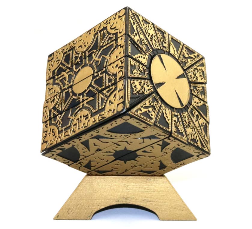 ESMGVAR Detachable Hellraiser box cosplay setup conveying authentic Cenobites vibe