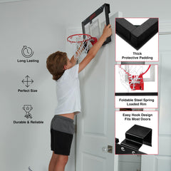 Two mini balls included with ESPN hoop for quick play.